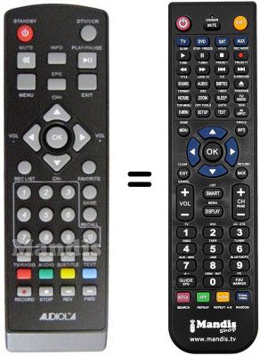 Télécommande équivalente REMCON588