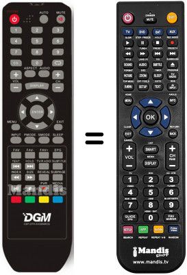 T&eacute;l&eacute;commande &eacute;quivalente DGM AR128