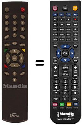 T&eacute;l&eacute;commande &eacute;quivalente REMCON163