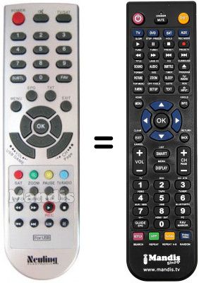 Télécommande équivalente REMCON1337