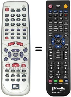 Télécommande équivalente REMCON1181