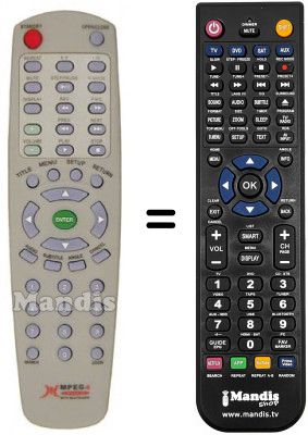 Télécommande équivalente REMCON943