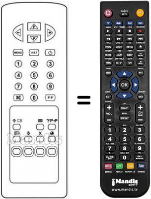 Télécommande équivalente RC2134