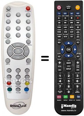 Télécommande équivalente REMCON645