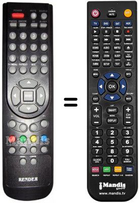 T&eacute;l&eacute;commande &eacute;quivalente REMCON1112