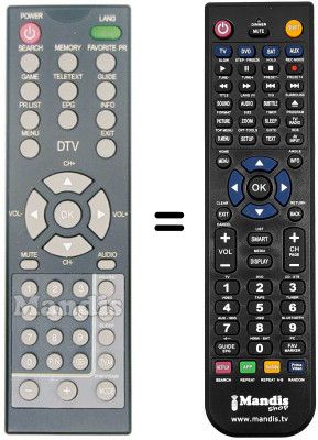 Télécommande équivalente REMCON640