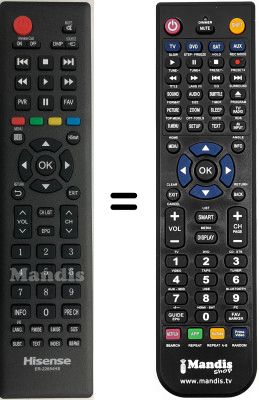 Télécommande équivalente Hisense LHD32K220WCEU