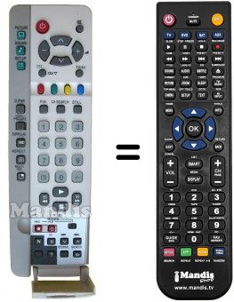 Télécommande équivalente Erres EUR511228