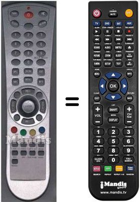 Télécommande équivalente RC2600-3