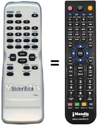 T&eacute;l&eacute;commande &eacute;quivalente Funai D50Y-100M