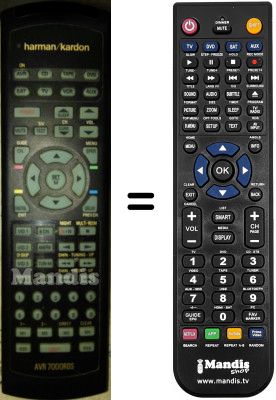 T&eacute;l&eacute;commande &eacute;quivalente HARMAN KARDON AVR7000RDS