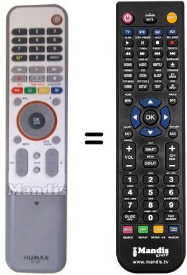 Télécommande équivalente RC539