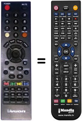 T&eacute;l&eacute;commande &eacute;quivalente Hyundai VVUONE320D