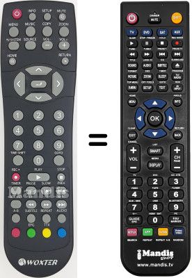 T&eacute;l&eacute;commande &eacute;quivalente Woxter i-CubeXDiv35XPRECHIGH