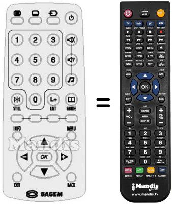 Télécommande équivalente REMCON950