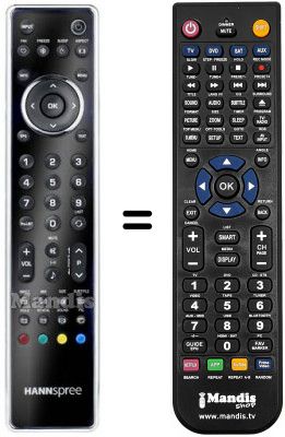 T&eacute;l&eacute;commande &eacute;quivalente Hannspree REMCON091