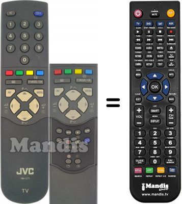 Télécommande équivalente JVC AV28BD5