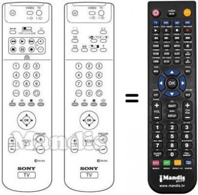 Télécommande équivalente REMCON1304 Télécommande équivalente REMCON1304