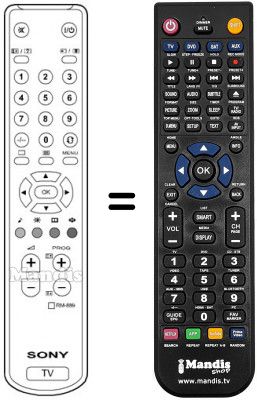 Télécommande équivalente Sony REMCON003 Télécommande équivalente Sony REMCON003