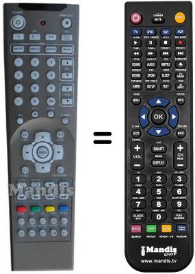 Télécommande équivalente NordMende LCD 3205SE Télécommande équivalente NordMende LCD 3205SE