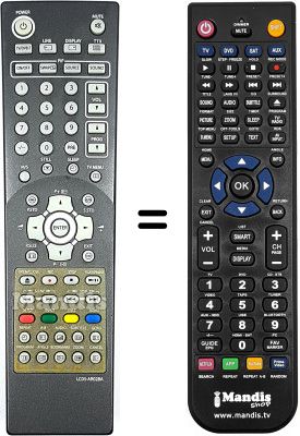 Télécommande équivalente NordMende NM3205SE Télécommande équivalente NordMende NM3205SE