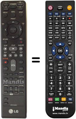 Télécommande équivalente LG HT903TA