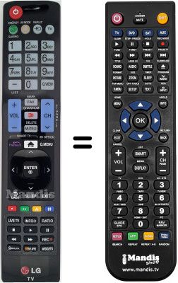 Télécommande équivalente LG 32LK530N Télécommande équivalente LG 32LK530N
