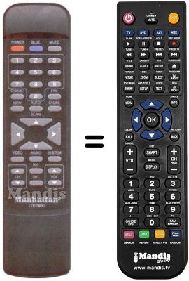 Télécommande équivalente LTP 7600