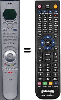 Télécommande équivalente RC2