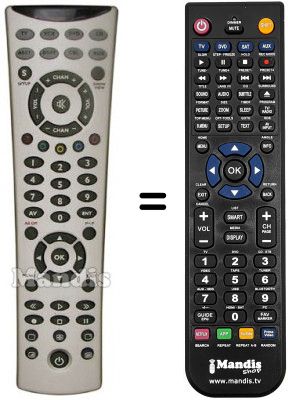 Télécommande équivalente NordMende MD7223 Télécommande équivalente NordMende MD7223