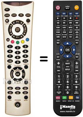 Télécommande équivalente Medion REMCON1232