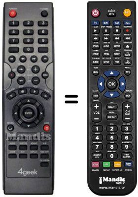 T&eacute;l&eacute;commande &eacute;quivalente REMCON837