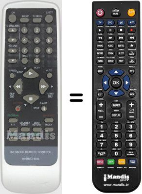 Télécommande équivalente 076ROCH540-VER-1