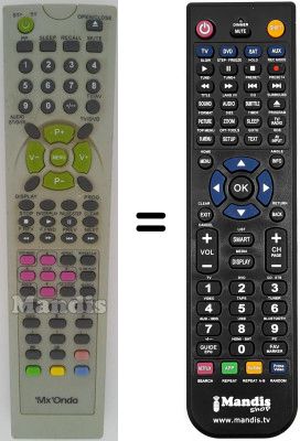 T&eacute;l&eacute;commande &eacute;quivalente MxOnda MX-TM7415N