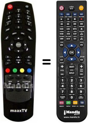 T&eacute;l&eacute;commande &eacute;quivalente MaaxTV LN4000