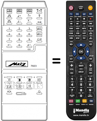 Télécommande équivalente Metz MECATRON 7603