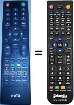 T&eacute;l&eacute;commande &eacute;quivalente MIIA MTV-32DLE HD