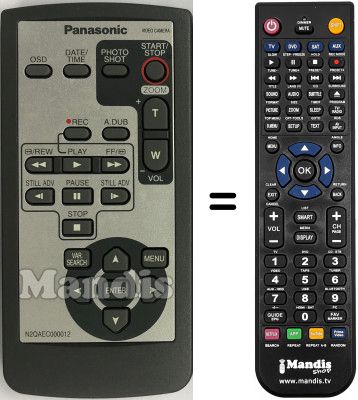 Télécommande équivalente Panasonic TX-P42C10E