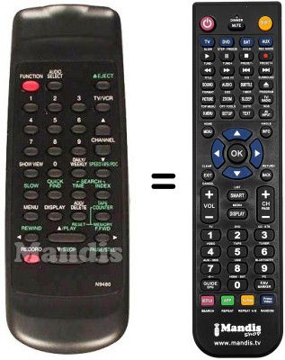 T&eacute;l&eacute;commande &eacute;quivalente Funai 17A-722