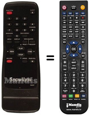 T&eacute;l&eacute;commande &eacute;quivalente Funai 21A-210