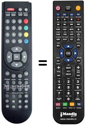 T&eacute;l&eacute;commande &eacute;quivalente Nikkei NK19E28UL