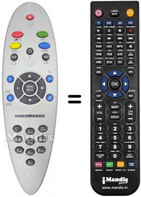 Télécommande équivalente NordMende WF28100 Télécommande équivalente NordMende WF28100