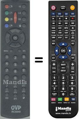 Télécommande équivalente RC5840