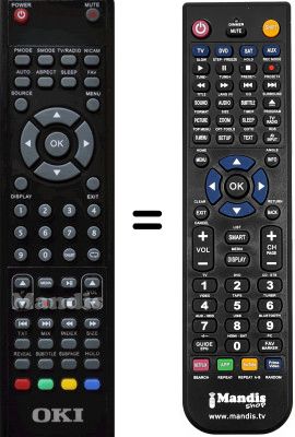 T&eacute;l&eacute;commande &eacute;quivalente Oki V19N-PHTUV