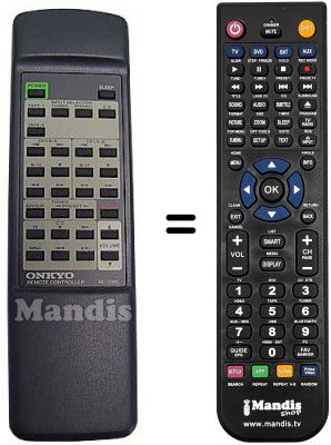 Télécommande équivalente RC330S