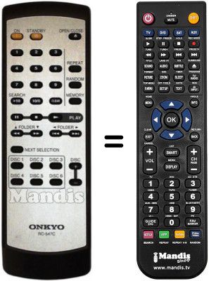 Télécommande équivalente RC-547C