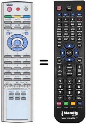 Télécommande équivalente REMCON802 Télécommande équivalente REMCON802