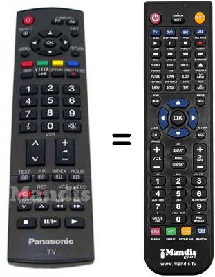 Télécommande équivalente N2QAYB000223