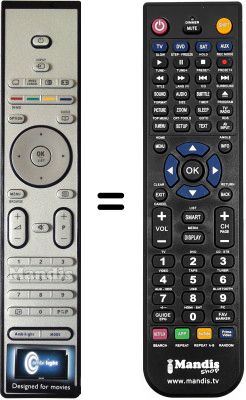 Télécommande équivalente Philips 32PFL7623D / 10