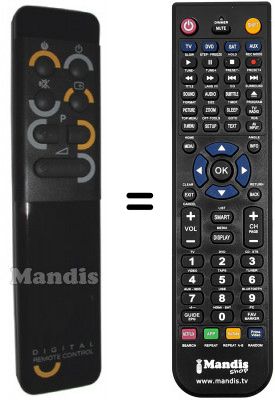 Télécommande équivalente RC6004